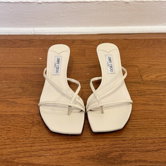 Jimmy Choo Etana Mule 50 Leather Sandal Women's Size 41 - Picture 2 of 8